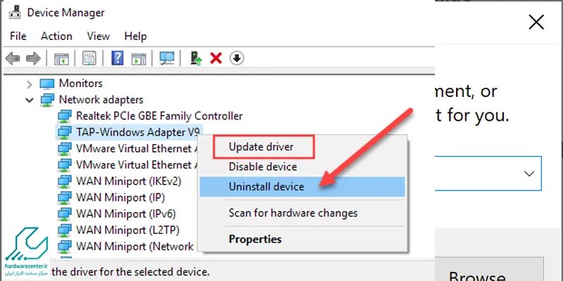 نصب و بروزرسانی کارت گرافیک در ویندوز 11 با Device Manager