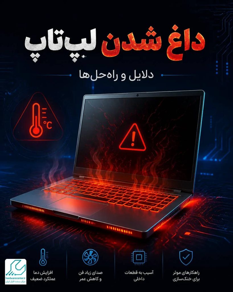 دلایل داغ شدن لپ تاپ